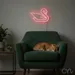 Custom Neon | Swan Neon Sign | 21x24 | Hot Pink Neon Sign for Bedroom Bar Party Decor 2