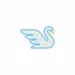 Custom Neon | Swan Neon Sign | 21x24 Inches | Ice Blue and Warm Yellow Colors 3