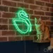 Custom Neon | Swan Neon Sign | 25x23 Inches | Green Neon Light for Home Decor 2