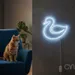 Custom Neon | Swan Neon Sign | 22x24 | Warm White | Elegant Home Decor and Wall Art 2