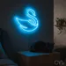 Custom Neon | Swan Neon Sign | 24x26 | Ice Blue Neon Sign for Home Decor and Wall Art 2