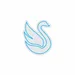 Custom Neon | Swan Neon Sign | 21x24 | Ice Blue Neon Sign for Bedroom, Decor and Party 3