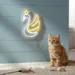 Custom Neon | Swan with Crown Neon Sign | 21x24 | Yellow Dragonfly Wall Decor 2