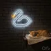 Custom Neon | Swan Neon Sign | 21x24 Inches | Warm White and Yellow Neon Sign 2