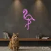 Custom Neon | Flamingo Neon Sign | 24x15 Inches | Pink Illuminated Decoration 2