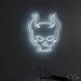 Custom Neon | Devil Skull Neon Sign | 24x20 | White Light for Bedroom Bar Lounge Decor 2