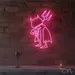 Custom Neon | Devil Costume Neon Sign | 30x18 | Hot Pink 1