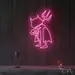 Custom Neon | Devil Costume Neon Sign | 30x18 | Hot Pink 2