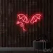 Custom Neon | Dragon Wings Neon Sign | 17x24 | Hot Pink Neon Sign Bedroom Home Decor 2