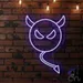 Custom Neon | Devil Balloon Neon Sign | 24x17 | Blue Neon Sign for Room Decor 2