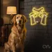 Custom Neon | Crossed Pistols Neon Sign | 24x27 | Yellow Neon Sign for Bar Man Cave 2