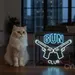 Custom Neon | Gun Club Neon Sign | 20x24 | Ice Blue Warm White Light 2
