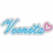 Custom Neon | Veenita Neon Sign | 8x24 | Ice Blue Hot Pink Neon Sign for Bedroom Decor 3