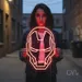 Custom Neon | Helmet Design Neon Sign | 20x14 | Red Neon Sign for Room Decor 1
