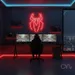 Custom Neon | Spider Design Neon Sign | 17x13 Inches | Red Neon Sign for Decor 1