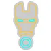 Custom Neon | Robot Head Neon Sign | 23x23 | Yellow Cyan LED Neon Sign for Tech Decor 3