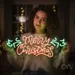 Custom Neon | Merry Christmas Neon Sign | 11x24 Inches | Red and Green Colors 2