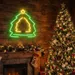 Custom Neon | Christmas Tree with Star Neon Sign | 18x17 Inches | Green and Yellow 2