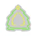 Custom Neon | Christmas Tree with Star Neon Sign | 18x17 Inches | Green and Yellow 3