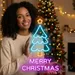 Custom Neon | Merry Christmas Neon Sign | 22x16 | Ice Blue, Orange, Purple 1