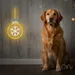 Custom Neon | Snowflake Ornament Neon Sign | 22x12 | Yellow Light Cyan Neon Sign 2