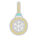 Custom Neon | Snowflake Ornament Neon Sign | 22x12 | Yellow Light Cyan Neon Sign 3