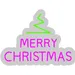 Custom Neon | Merry Christmas Neon Sign | 18x24 | Green Pink Bright Holiday Decor 3
