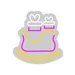 Custom Neon | Rocking Horse with Gifts Neon Sign | 17x16 | Pink Yellow White 3