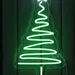 Custom Neon | Christmas Tree Neon Sign with Star Topper | Energy-Efficient LED Wall Light for Holiday Home, Shops & Festive Events | 23x13 | Green and White 1