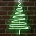 Custom Neon | Christmas Tree Neon Sign with Star Topper | 23x13 | Green and White 2