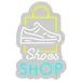 Custom Neon | Shoes Shop Neon Sign | 23x15 | White, Yellow, Light Blue Neon Sign 3