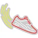 Custom Neon | Sneaker Design Neon Sign | 20x24 | Red White Yellow Bright Sign 3