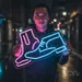 Custom Neon | Shoe Design Neon Sign | 19x24 | Magenta and Cyan Colorful Bright Light 1