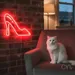 Custom Neon | Shoe Neon Sign | 17x21 | Red Bright Neon Wall Decor for Shoe Lovers 2
