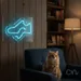 Custom Neon | Shoe Neon Sign | 15x20 | Aqua Blue Neon Sign for Shoe Store Decor 2