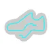 Custom Neon | Shoe Neon Sign | 15x20 | Aqua Blue Neon Sign for Shoe Store Decor 3
