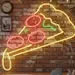 Custom Neon | Pizza Slice Neon Sign with Cheese Drip | Vibrant LED Flex Wall Light for Restaurants, Cafes, Bars, Parties, and Home Decor | 22x24 | Yellow, Red, Green | Durable Plug-In Design 1