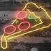 Custom Neon | Pizza Slice Neon Sign with Cheese Drip | 22x24 | Yellow, Red, Green 2