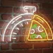 Custom Neon | Pizza Cloche Neon Sign | Yellow Green White | 11x24 2