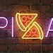 Custom Neon | Pizza Neon Sign | Vibrant LED Flex Wall Light with Purple, Yellow, and Red Colors for Restaurants, Cafes, Bars, and Home Decor | 11x24 | Purple Yellow Red | Durable Plug-In Neon Sign 2