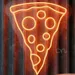 Custom Neon | Pizza Slice Neon Sign | Vibrant Orange LED Wall Light for Restaurants, Cafes, Bars, and Home Decor | 21x17 | Orange | Durable Plug-In Neon Flex Sign for Pizza Lovers 1