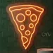 Custom Neon | Pizza Slice Neon Sign | 21x17 | Orange 2