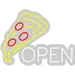 Custom Neon | Pizza Open Neon Sign | 18x24 | Yellow Red White | 3