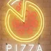Custom Neon | Round Pizza Neon Sign with Slice Design | Red & Yellow Glow | 23x17 Inches 1