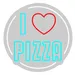 Custom Neon | Pizza Neon Sign | Red Heart & Blue LED Neon Wall Light | 22x22 Inches 2