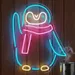 Custom Neon | Cozy Penguin Neon Sign with Scarf | Fun LED Wall Art Decor | Premium Neon Flex Plug & Play Light | 23x19 inches | Blue, Pink, White & Yellow | Bedroom, Kids Room, Bar & Home 1