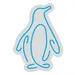 Custom Neon | Simple Penguin Neon Sign | Minimalist LED Neon Flex Wall Light | 22x16 inches | Blue & White Animal Design | Bedroom, Kids Room, Bar, Cafe & Home Decor | Plug & Play 3