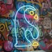 Custom Neon | Dancing Penguin Neon Sign | 23x15 inches | Blue & Yellow | Bedroom, Bar & Kids Room 2