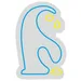 Custom Neon | Dancing Penguin Neon Sign | 23x15 inches | Blue & Yellow | Bedroom, Bar & Kids Room 3