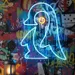 Custom Neon | Penguin Pose Neon Sign | Premium LED Neon Flex Wall Decor | Fun Animal Light Art | Easy Plug & Play Installation | 22x18 inches | Blue & Yellow | Kids Room & Home 1